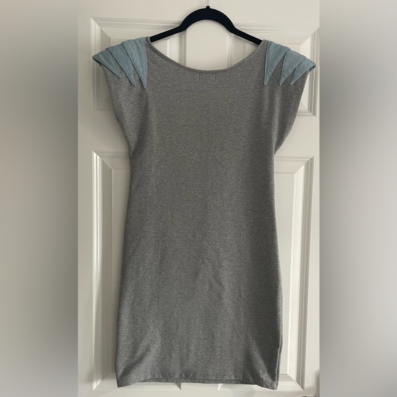 Motel Rocks Grace Dress - Grey and Blue - Size L / 14 - Picture 6 of 6